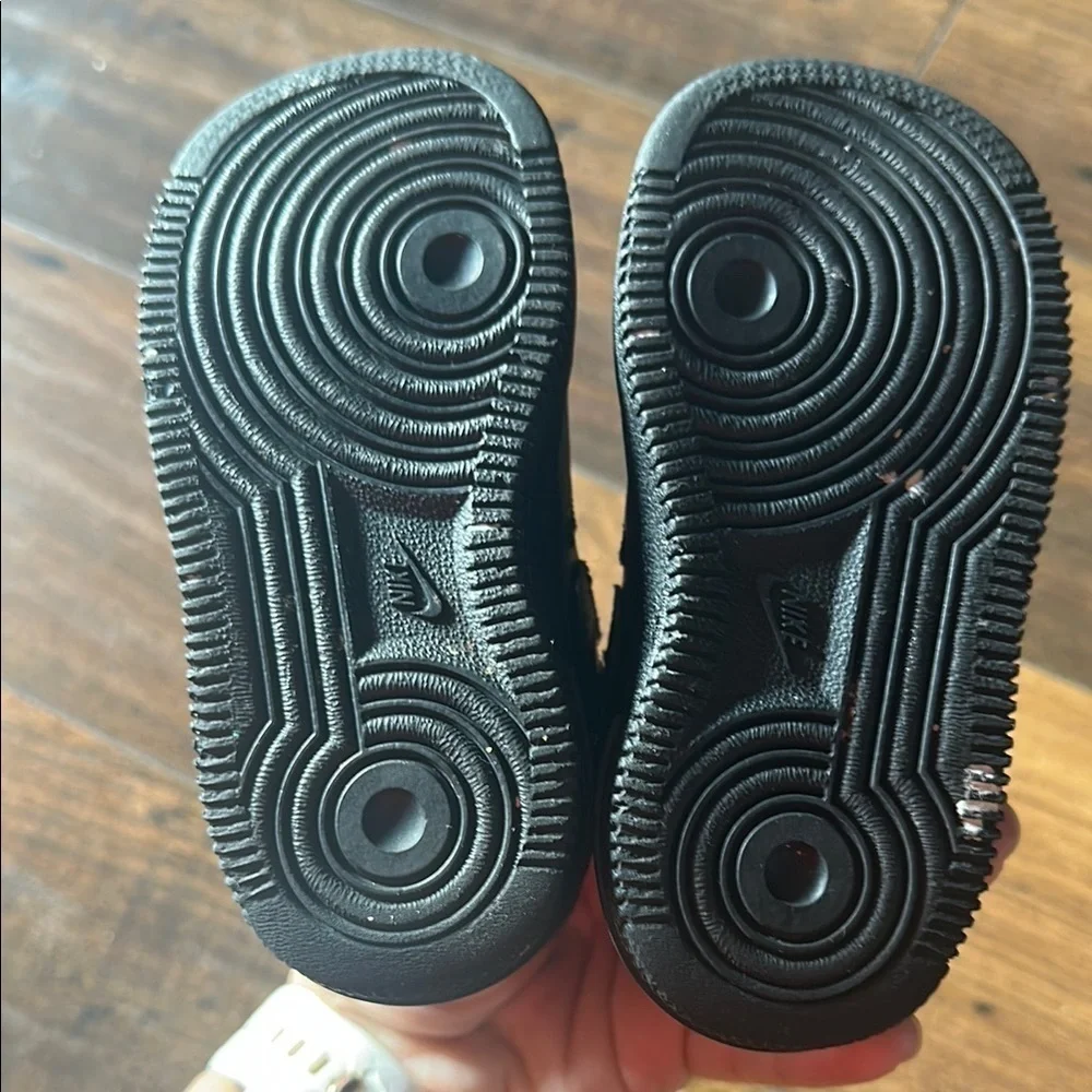 Nike Black Sneakers Leather Air Force 1